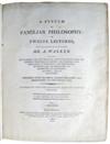 WALKER, ADAM. A System of Familiar Philosophy: in Twelve Lectures . . . New Edition.  2 vols. in one.  1802